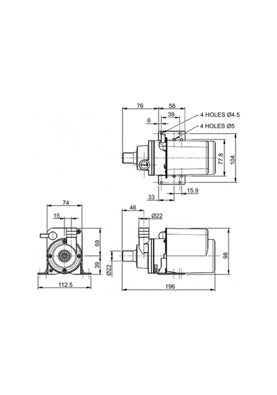 Flojet Deniz Suyu Pompası 35 L/dk 230v