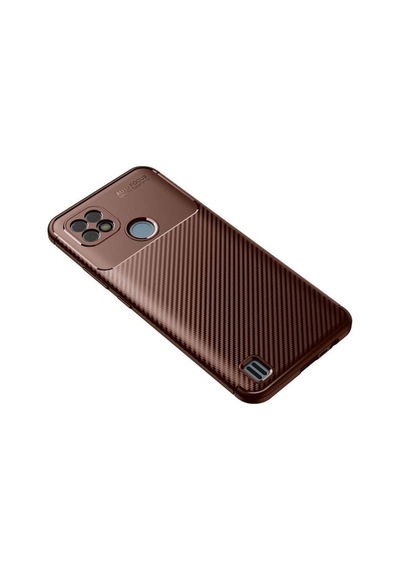 Realme C21 Kılıf Auto Focus Karbon Kapak