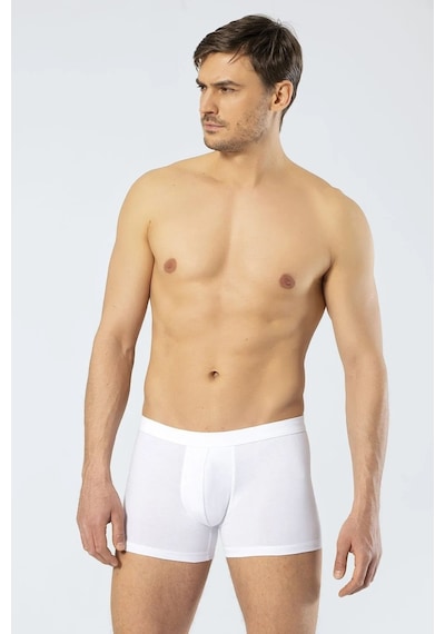 Cacharel 1335 Erkek Bel Bantlı Likralı Boxer-beyaz Beyaz