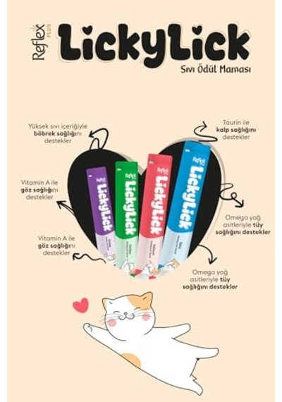 Plus Lickylick Kedi Sıvı Ödül Sı 15g X 72 Adet 100 G