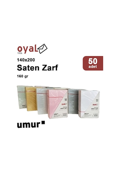 Oyal 14x20 160gr 50li Pembe Saten Zarf
