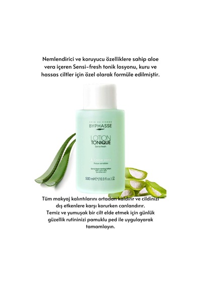 Byphasse Kuru ve Hassas Ciltler için Yatıştırıcı Tonik 500 ML