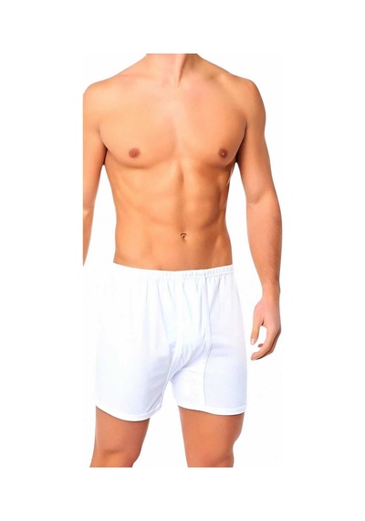 Uniquetrenders Erkek Rahat Kesim Paçalı Pamuklu Külot Boxer 6'lı Set Beyaz