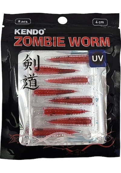 Kendo Zombie Worm Lrf Silikonu 4cm 8 Adet