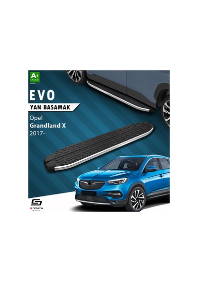 S-dizayn Opel Grandland X Evo Krom Yan Basamak 183 Cm 2017-2024 A+ Kalite