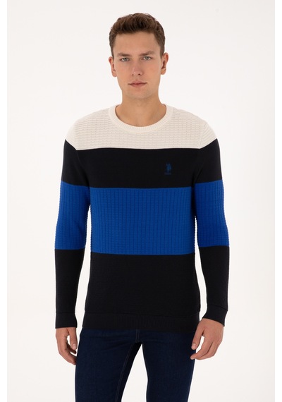U.S. Polo Assn. Erkek Regular Fit Bisiklet Yaka Lacivert Sweatshirt 50307828-VR033
