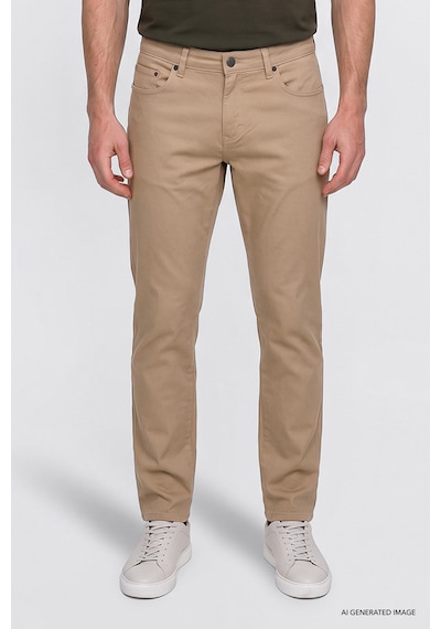 Ac&Co / Altınyıldız Classics Slim Fit Dar Kesim Pamuklu Chino Erkek Pantolon - Camel