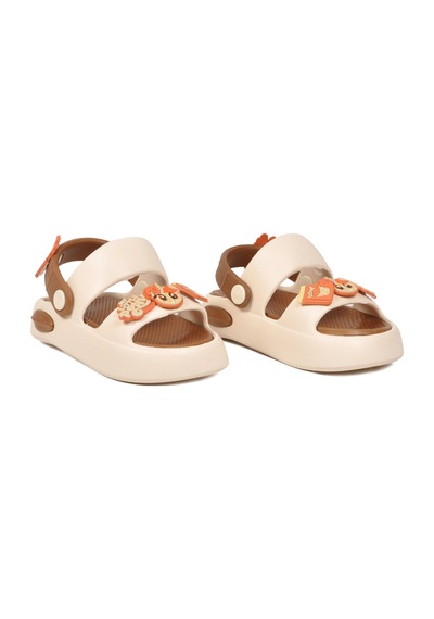 Twingo Ekru-taba Hafif Esnek Eva Taban Unisex Çocuk Terlik 4505 F-p