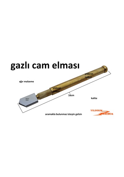 Cam Elması Cam Kesme Elması Gazlı Metal Kasa Cam Kesici Ağır Ürün