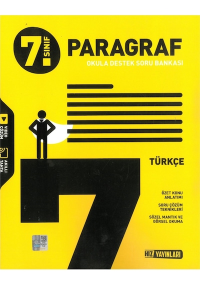 7.Sınıf Türkçe Paragraf Soru Bankası- Hız Yayınları