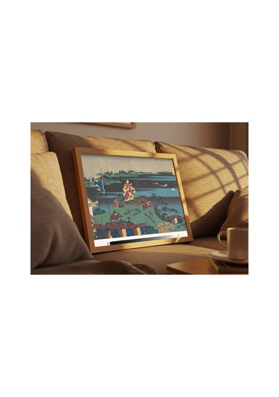 Hokusai Şair Abe No Nakamaro Çerçevesiz Poster 30x42 Cm A3 Tablo Japon Sanatı Duvar Dekoru