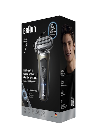 Braun Series 7 Elektrikli Tıraş Makinesi, Islak Ve Kuru, Hassas Düzeltici Başlık, 72-c1200s 1 Saat