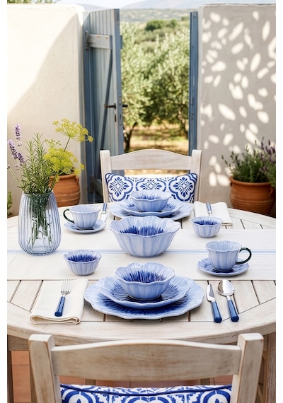 Karaca Bluebell Salata Kasesi 22 Cm mavi