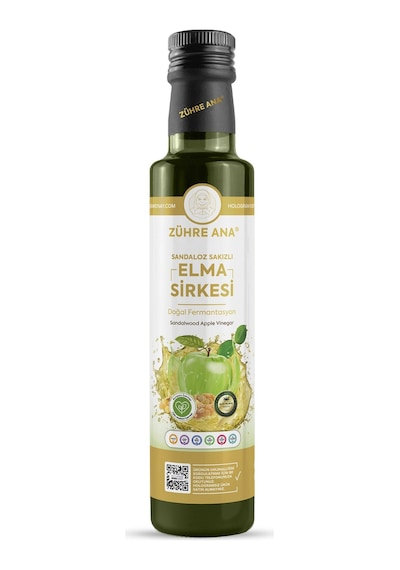 Zühre Ana Sandaloz Sakızlı Elma Sirkesi Doğal Fermantasyon Sandalwood Apple Vinegar 500 ML