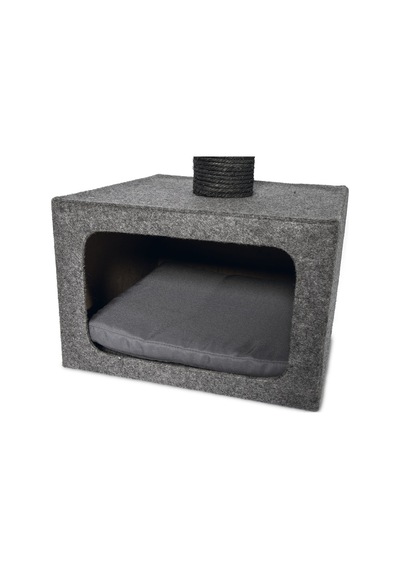 Karlıe Kedi Tırmalama+ev Dora Gri 38x38x91cm