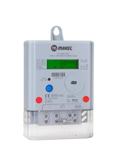 Makel Monofaze 1 Faz 2 Telli Elektrik Sayacı