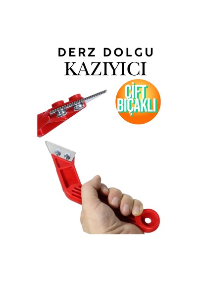 Eski Derz Kazıma Bıçağı - Testere Dişli Karbür Uçlu Derz Dolgu Temizleme Ve Yenileme Aparatı Profesyonel Derz Dolgu Kazıyıcı Bıçak - Testere Ağızlı Derz Temizleme Aparatı Temizlik Küreği Raspa