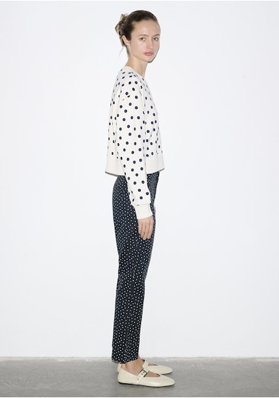 Mavi - Lacivert Puantiyeli Ekru Sweatshirt 1s10534-91576 Ekru