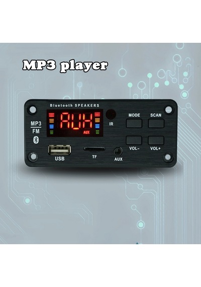"ses Yükseltmesi İçin Renkli Lcd Ekranlı Araba Bluetooth Mp3 Kod Çözücü Kartı"
