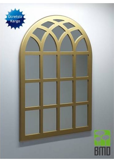 Dekoratif Duvar Aynası 100X70 Altın