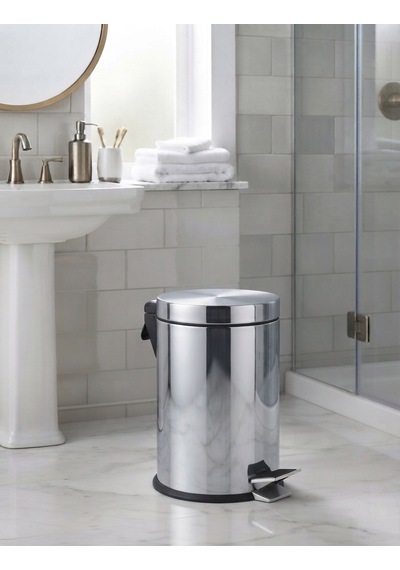 Mutfak /banyo Pedallı Çöp Kovası 5 Lt Krom