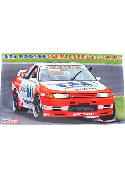 Hasegawa 20705 1/24 Ölçek, Nissan Unisia Jecs Skyline Skyline Gt-r Bnr32 Gr.a 1993 Jtc , Otomobil Plastik Model Kiti
