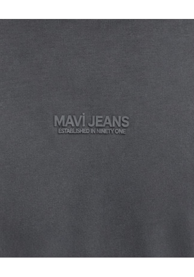 Mavi M0613348-91268 Mavi Jeans Baskılı T-shirt Erkek Tişort Füme