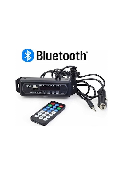 Oto Teyp Dönüştürücü Bluetooth Aux - Sd Kart - Usb - Çevirici N11.371
