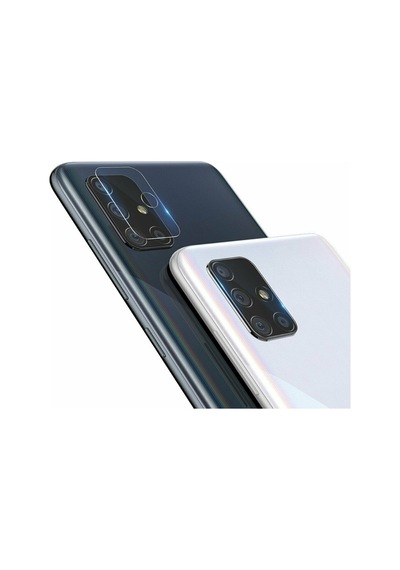 Samsung Galaxy A51 Uyumlu Kamera Lens Koruyucu Nano Cam Şeffaf Tam Kapla