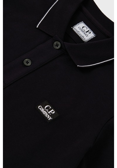 C.p. Company Çocuk Polo Yaka T Shirt 10ckpl023 005263w 999 Siyah