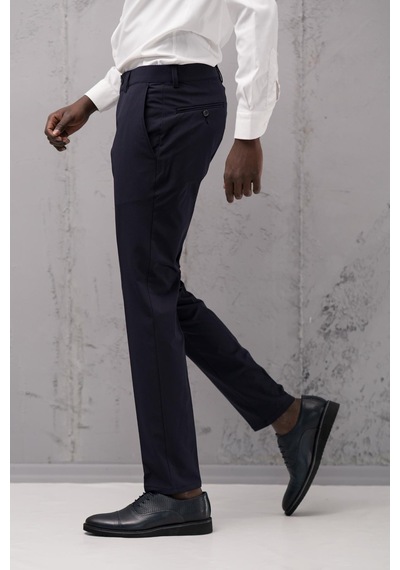 Notra Slimfit Pamuklu Full Likralı Esnek Yazlık Kumaş Pantolon Lacivert