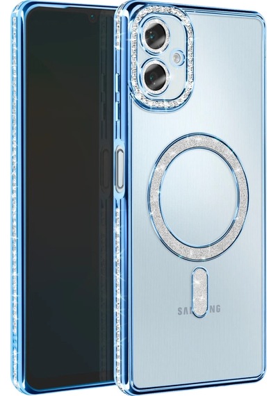 Galaxy A06 Joke Simli Magneticsafe Kılıf - Mavi