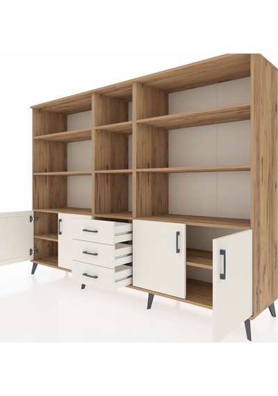 Hyperion Dolap 11 Raflı 3 Çekmeceli 4 Kapaklı 220x44x163 Çam-aytaşı Aytası - Atlas Çam Hyperion Dolap 11 Raflı 3 Çekmeceli 4 Kapaklı 220x44x163 Çam-aytaşı Aytası - Atlas Çam
