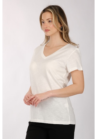Daıdo Kadın T-shirt 19y311900982 Ekru