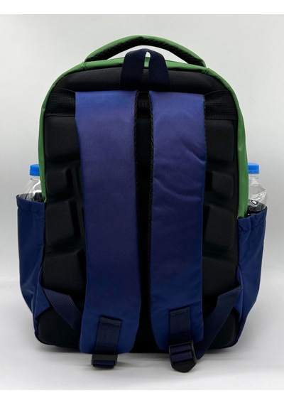 İlk Okul Çantası 3'lü Seti Unisex Çocuk İlkokul Çantası Gry-8010 Yeşil-lacivert Yeşil