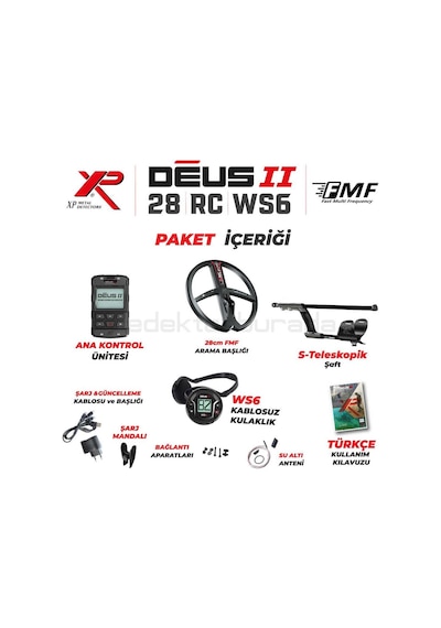 Deus 2 28cm Fmf Başlık,ana Kontrol Ünitesi,ws6 Kulaklık
