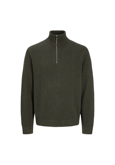 Jack & Jones Jprmılano Stıtch Knıt Half Zıp Sn Rosin Çok Renkli