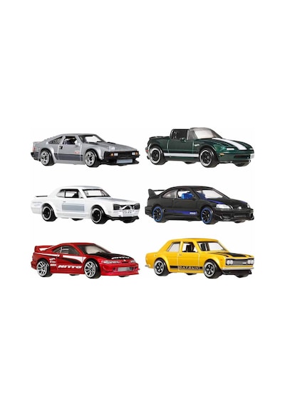 Hot Wheels Japon Temalı Çoklu Arabalar Çok Renkli