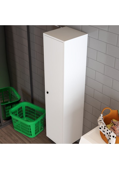 Mila Banyo Kileri Çok Amaçlı Dolap Banyo Dolabı Duvara Monte Beyaz Beyaz