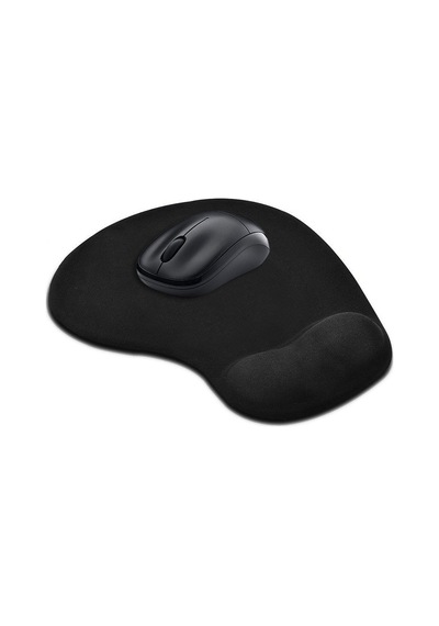 Bilek Destekli Mouse Pad Kaydırmaz Tabanlı Mouse Pad Siyah