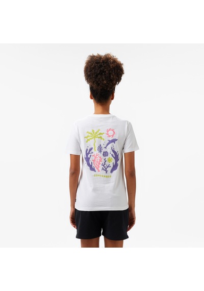 Converse Kadın Beyaz T-shirt 10027759 Beyaz