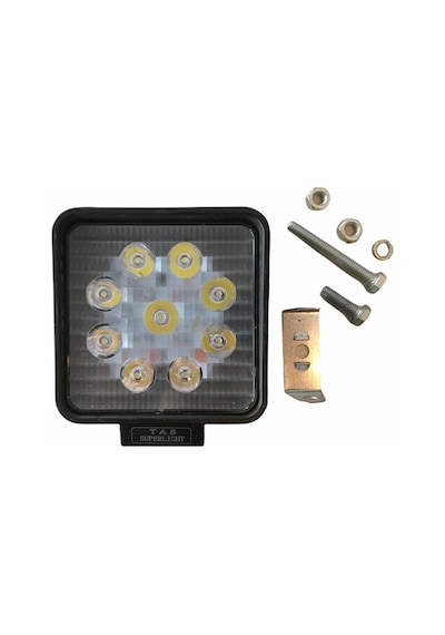9 Ledli Kare 12 V-80v Motosiklet Farı