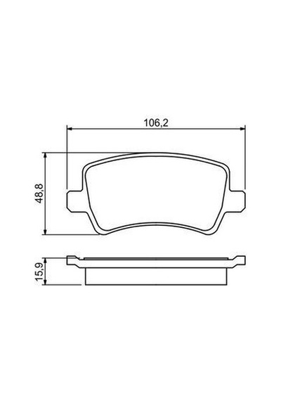 Volvo S80 1.6 T4 2010-2016 Bosch Arka Balata Netpar24496 B4164t