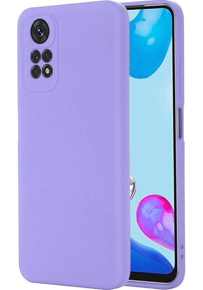 Forzacase Xiaomi Redmi Note 12 Pro 4g Uyumlu Liquid Serisi İçi Kadife Lansman Silikon Kılıf Lila