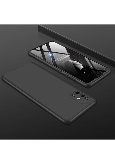Samsung Galaxy Uyumlu A71 Kılıf Zore Ays Kapak-Siyah