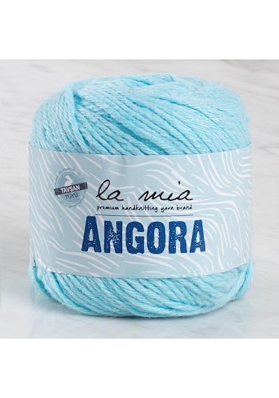 La Mia Angora 50gr Mavi El Örgü İpi - L071-33802 50 x 22