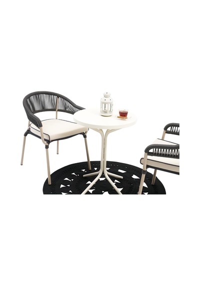 Home Tavoli Terea Bistro Masa Takımı - Antrasit - 55x55x70 Cm Diğer