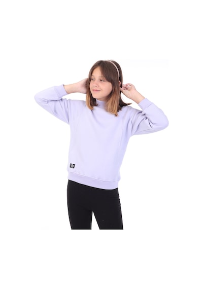 Toontoy Kız Çocuk Nakışlı Sweatshirt Koyu Mavi