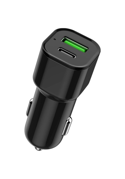 38w Type-c + Usb 2 Girişli Süper Hizli Araç Şarj Cihazi Şarj Başliği