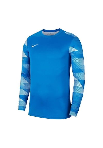Nike Erkek Uzun Kol Sıfır Yaka Tişört M Nk Df Park Iv Jsy Ls Gk C Mavi - Beyaz